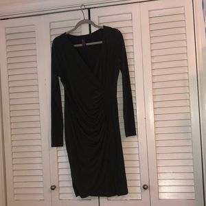 Seraphine gray sheath maternity dress